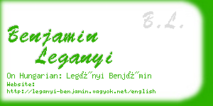 benjamin leganyi business card